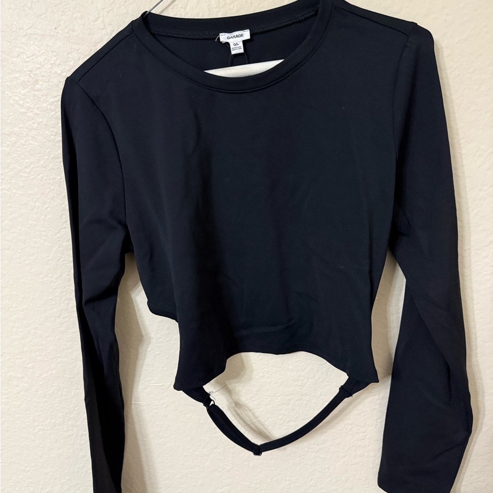 Garage Jet Black Cutout Bodysuit